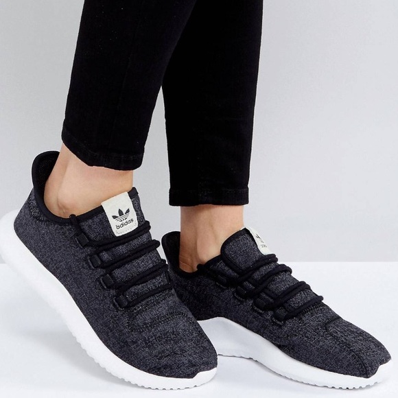 adidas originals tubular shadow sneakers in black